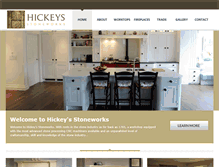 Tablet Screenshot of hickeysstoneworks.com